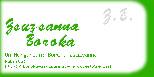 zsuzsanna boroka business card